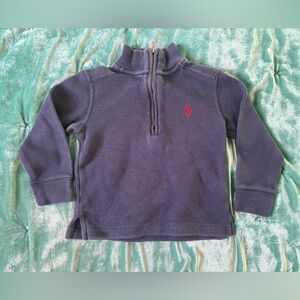 2T Navy Blue Quarter-Zip Polo